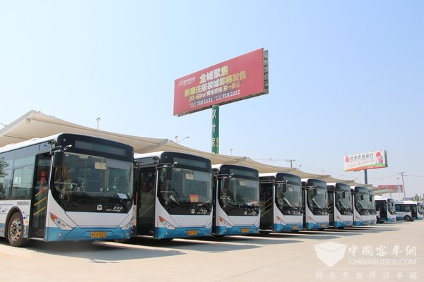 山东聊城：茌平一期投入新能源公交车80部