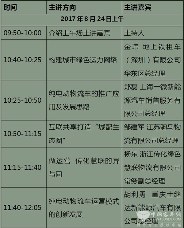 电动物流车运营商大会8月23日上海举行