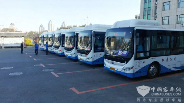松原公交首批146辆宇通能源客车投入使用