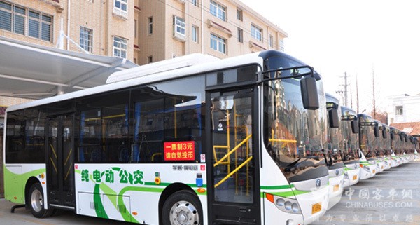湖北红安：采购33台宇通纯电动公交