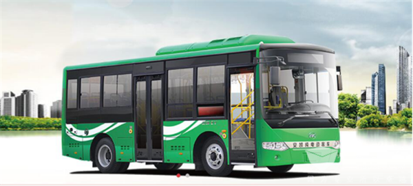 安凯纯电动公交车即将驶入黄山