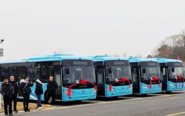 响应双碳 50辆福田欧辉纯电客车赋能城市出行
