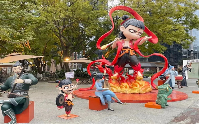 “含吒量”爆表 跟着杭州公交探寻哪吒打卡点