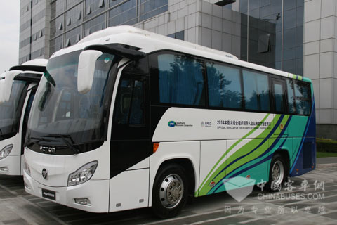 交车仪式上的福田欧辉客车