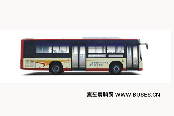 黄海DD6109PHEV1N客车(天然气/电混动国五18-34座)