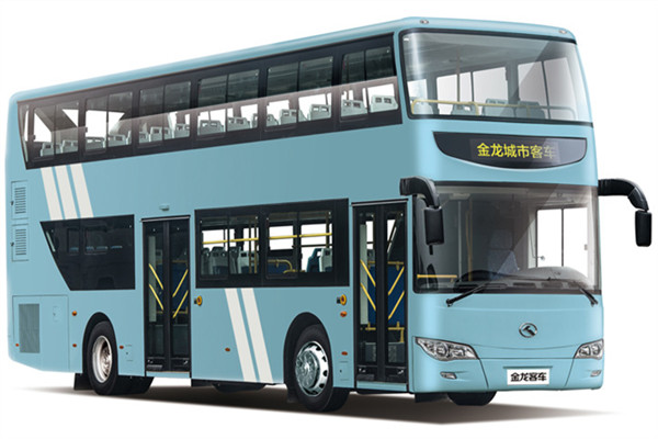 金龙XMQ6111SGN5双层公交车(天然气国五37-70座)