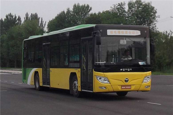福田欧辉BJ6123CHEVCA-7插电式公交车(天然气/电混动国五21-41座)